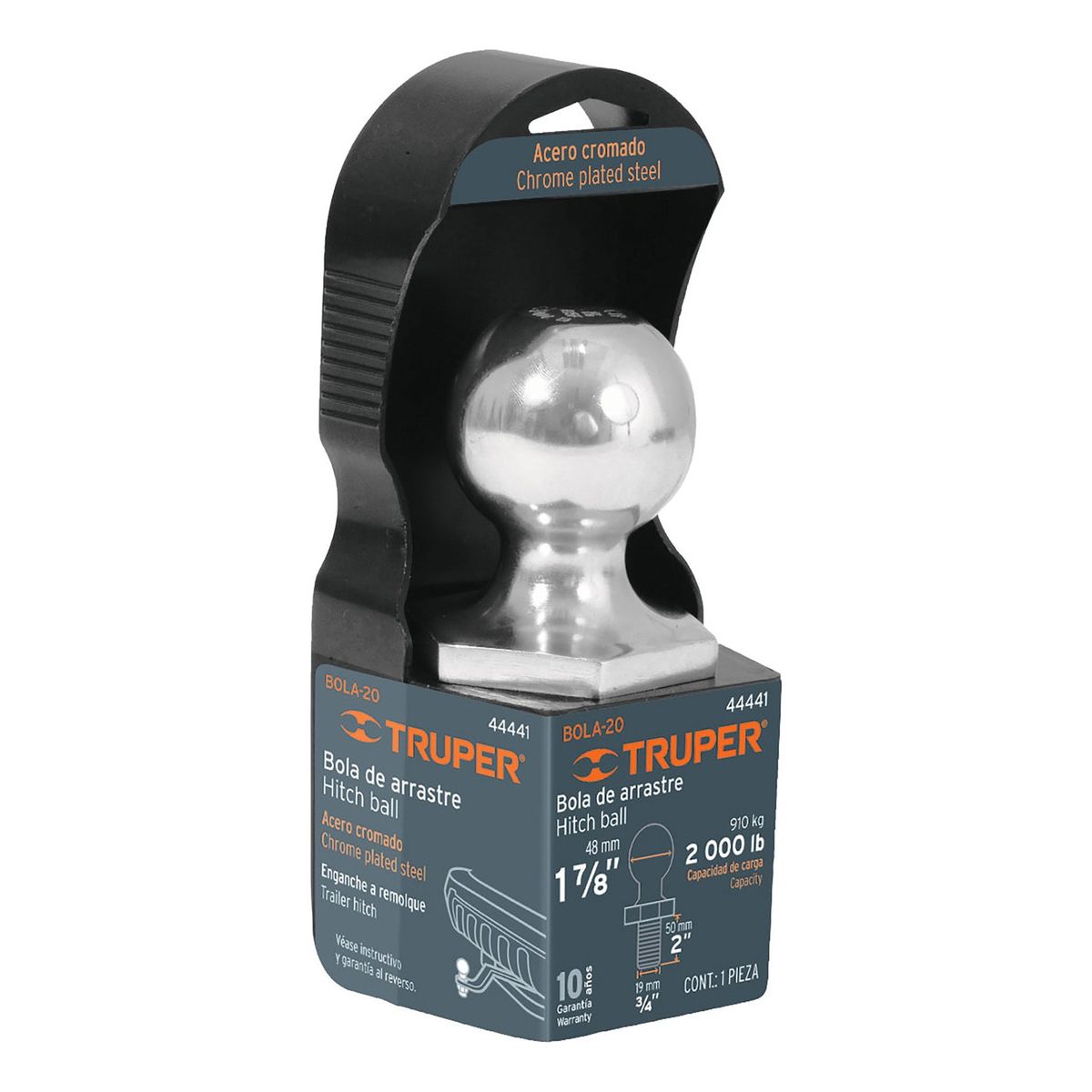 TRUPER - Bola Coco De Arrastre Remolque 2000 Libras 910kg Truper