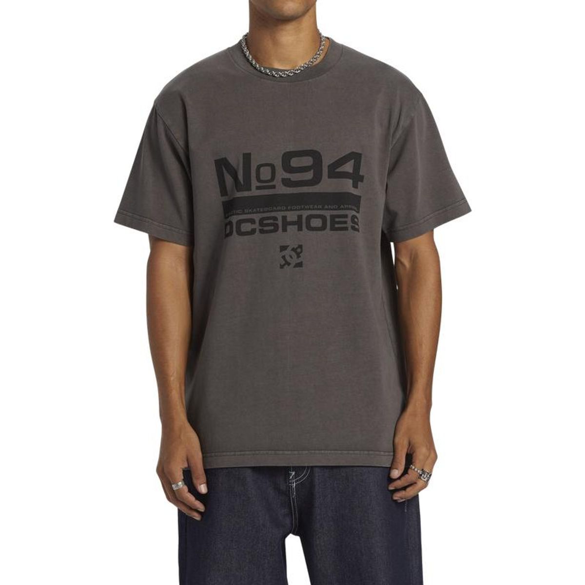DC SHOES - Polera Hombre No 94 Hss Gris DC