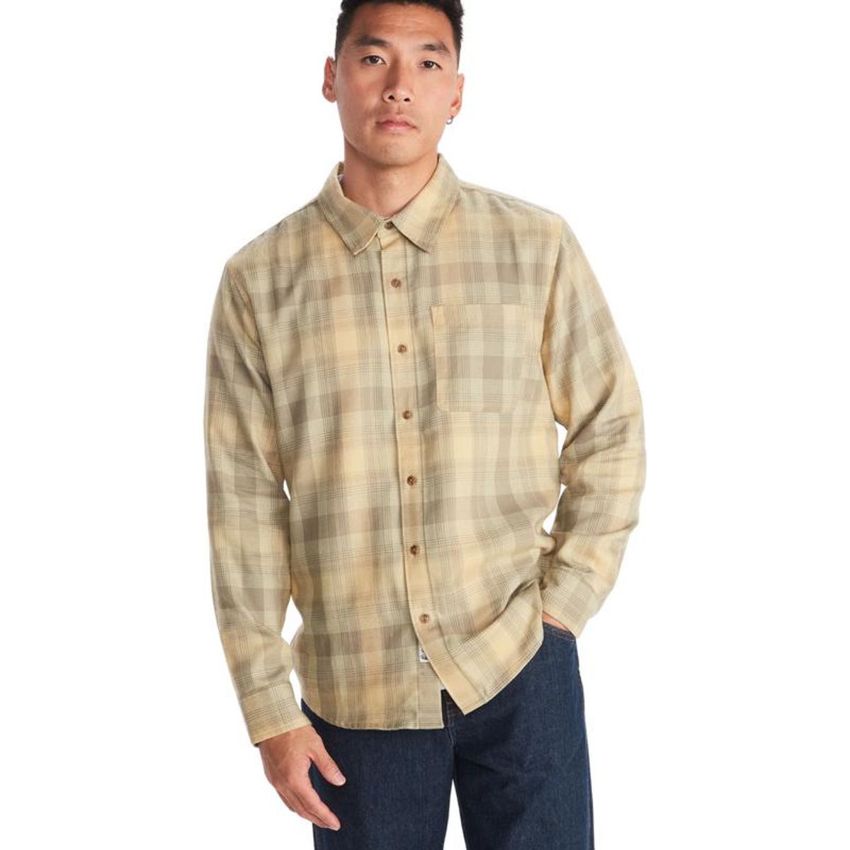MARMOT - Camisa Hombre Marmot Fairfax Novelty Light Flannel Beige