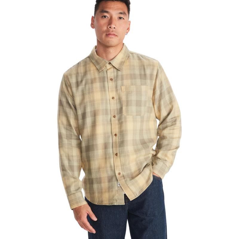 MARMOT - Camisa Manga Larga Fairfax Novelty Hombre Beige