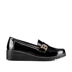 WEIDE - Mocasin Casual Mujer Charol Vintage Comodo Cuña JML10