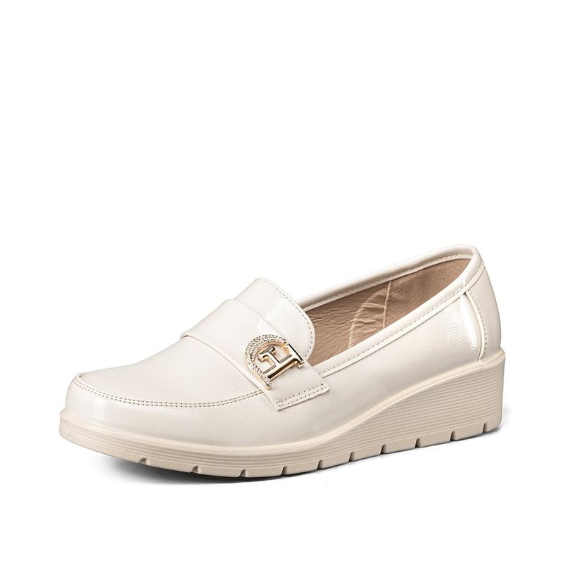 WEIDE - Mocasin Casual Mujer Charol Vintage Comodo Cuña Weide JML10
