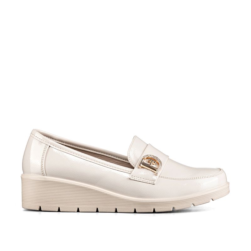 WEIDE - Mocasin Casual Mujer Charol Vintage Comodo Cuña Weide JML10