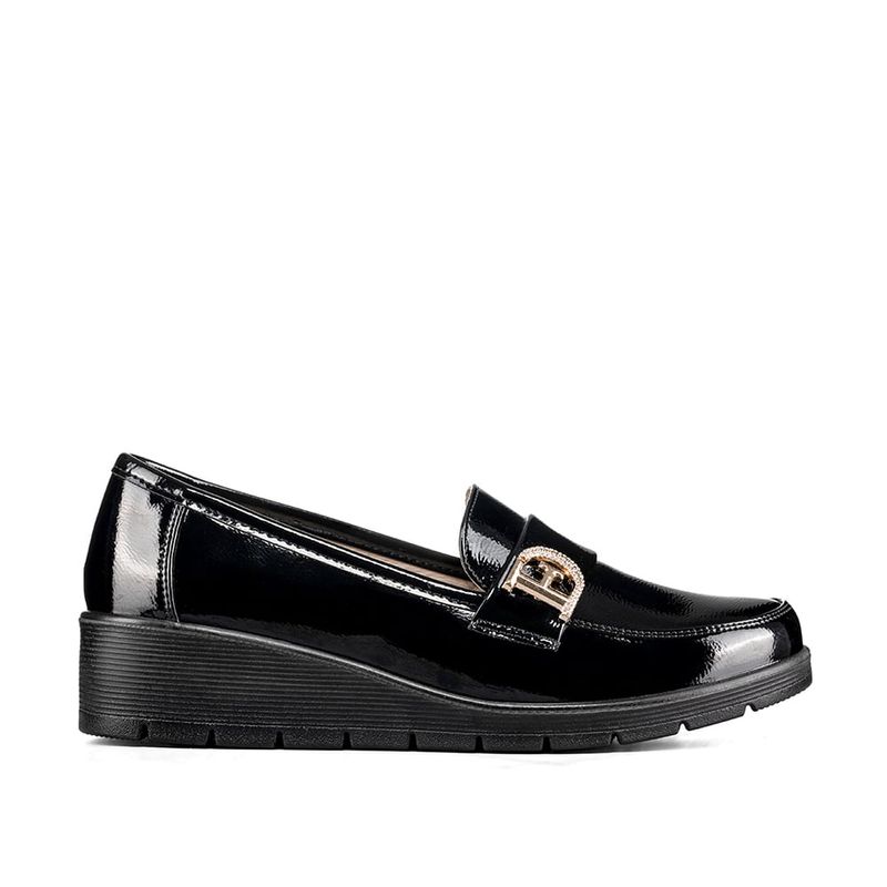 WEIDE - Mocasin Casual Mujer Charol Vintage Comodo Cuña Weide JML10