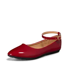 WEIDE - Ballerina Mujer Casual Charol Moda Plano YOU505