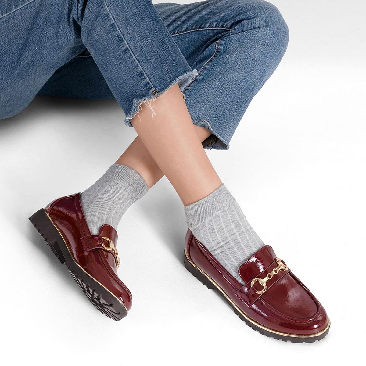 WEIDE - Mocasin Casual Mujer Vintage Clasico Charol Weide JN712