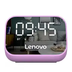 LENOVO - Reloj Despertador Con Parlante Bluetooth Ts13 Rosado - SC