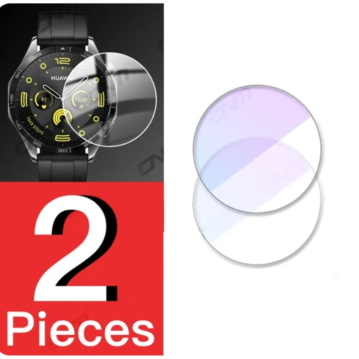 GENERICO - 2 Lámina Vidrio Para Huawei Gt 5 41mm