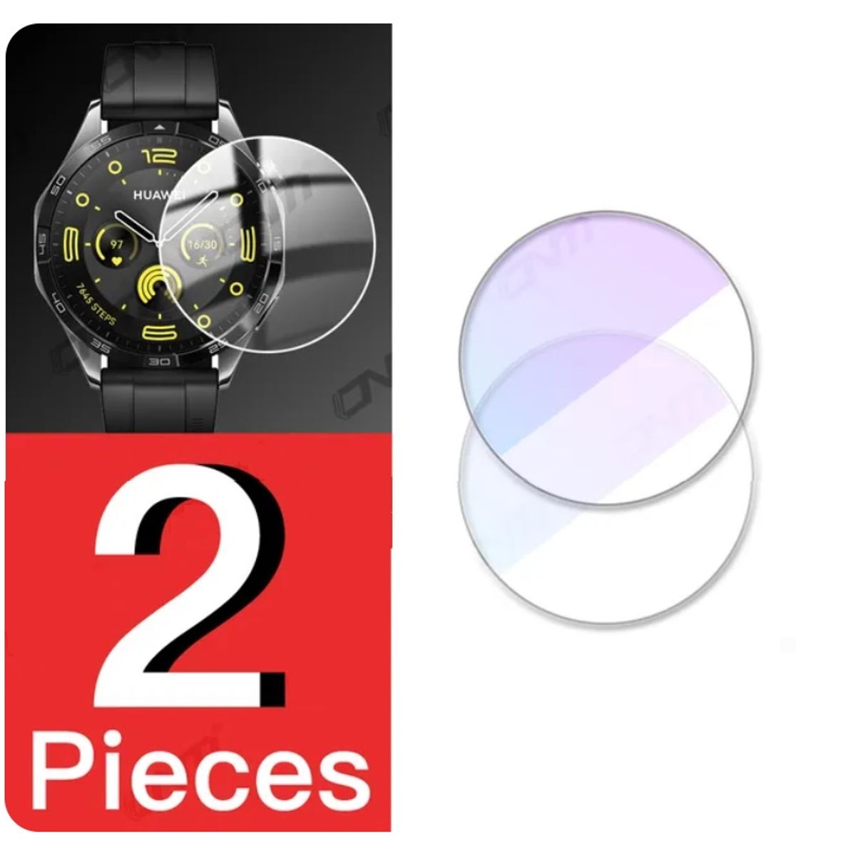 GENERICO - 2 Lámina Vidrio Para Huawei Gt 5 41mm
