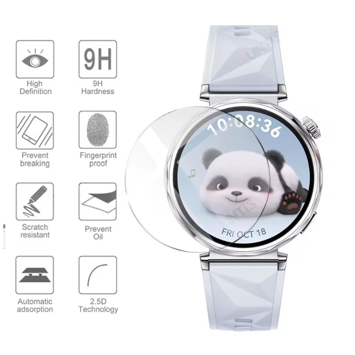 GENERICO - 2 Lámina Vidrio Para Huawei Gt 5 41mm