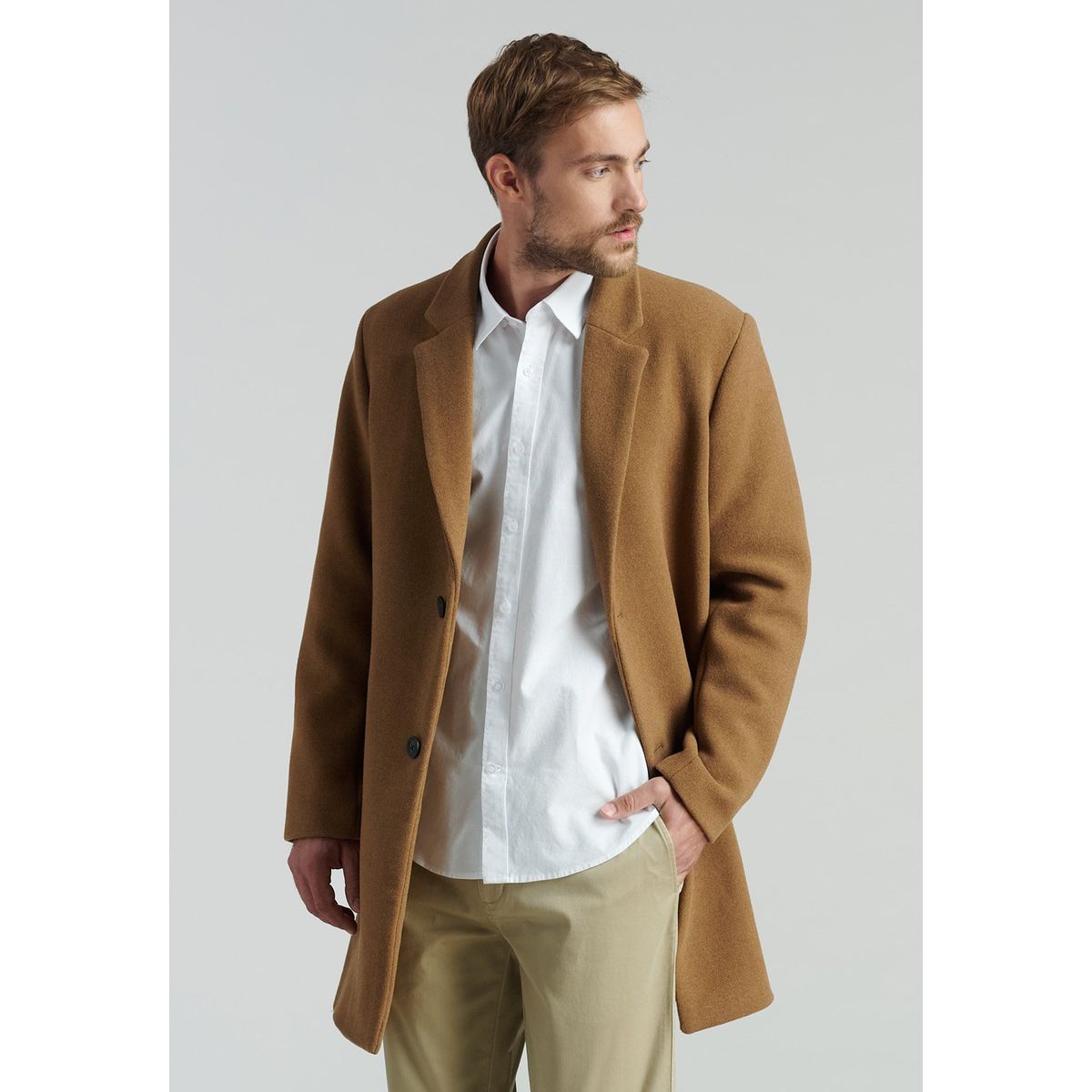 FEROUCH - Abrigo Clásico Houston Fr Café Ferouch