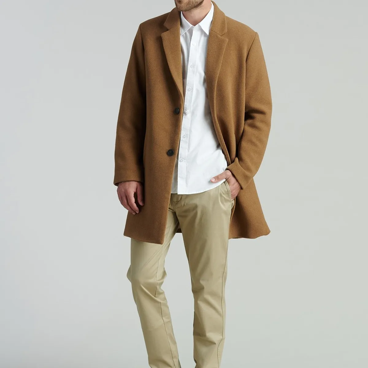 FEROUCH - Abrigo Clásico Houston Fr Café Ferouch