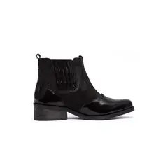 GIANI DAFIRENZE - Botin Mujer De Cuero Frida C1 Negro