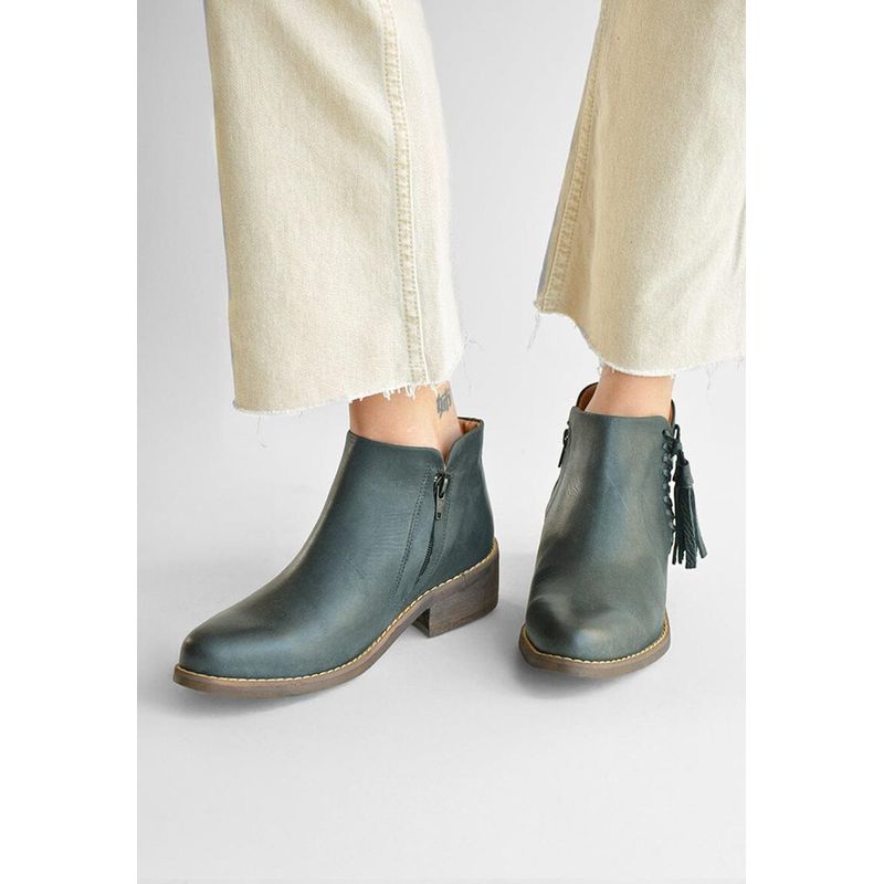 GIANI DAFIRENZE - Botin Mujer De Cuero Virginia Negro C1