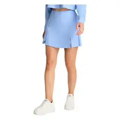 ACUARELA - Falda-Short Lino Celeste