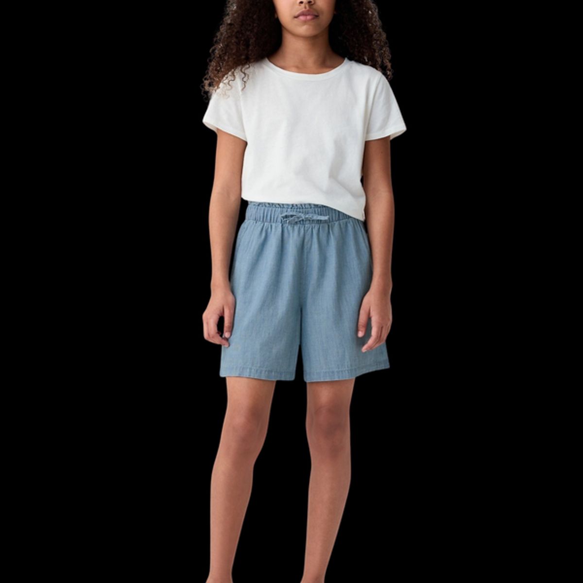 GAP - Short Denim Niña Celeste