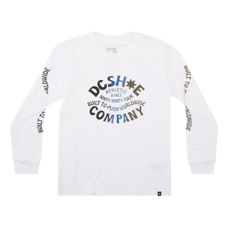 DC SHOES - Polera Niño Make Waves Manga Larga Blanco DC