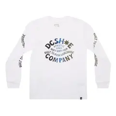 DC SHOES - Polera Make Waves Manga Larga Niño Blanco