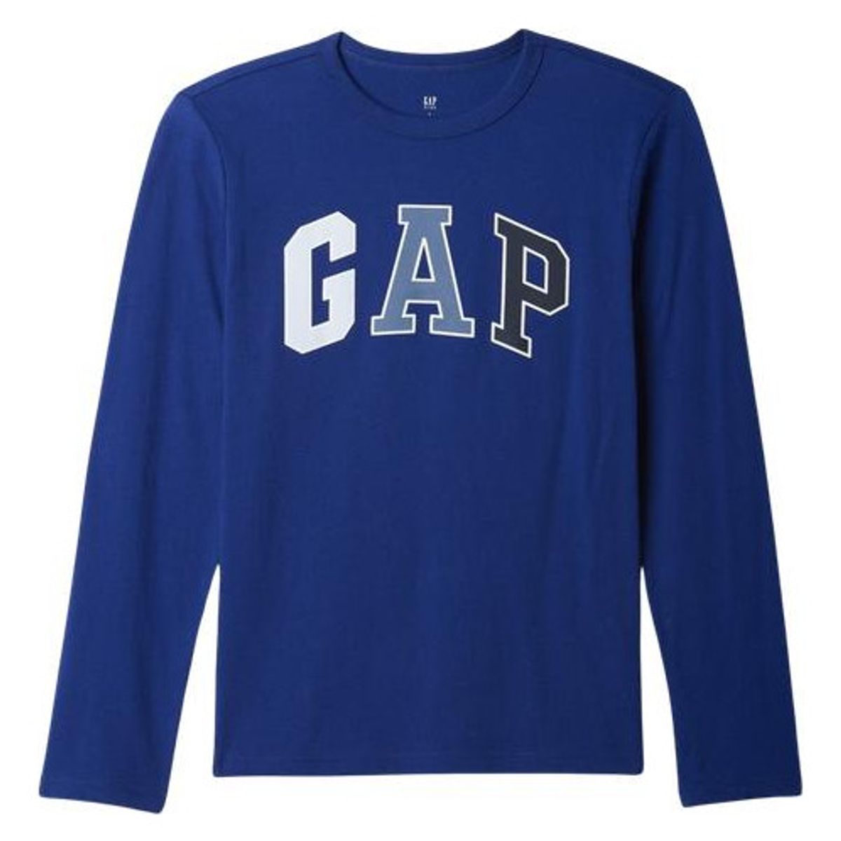 GAP - Polera Logo Manga Larga Hombre Azul