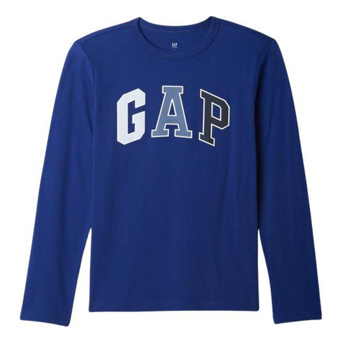 GAP - Polera Logo Manga Larga Hombre Azul