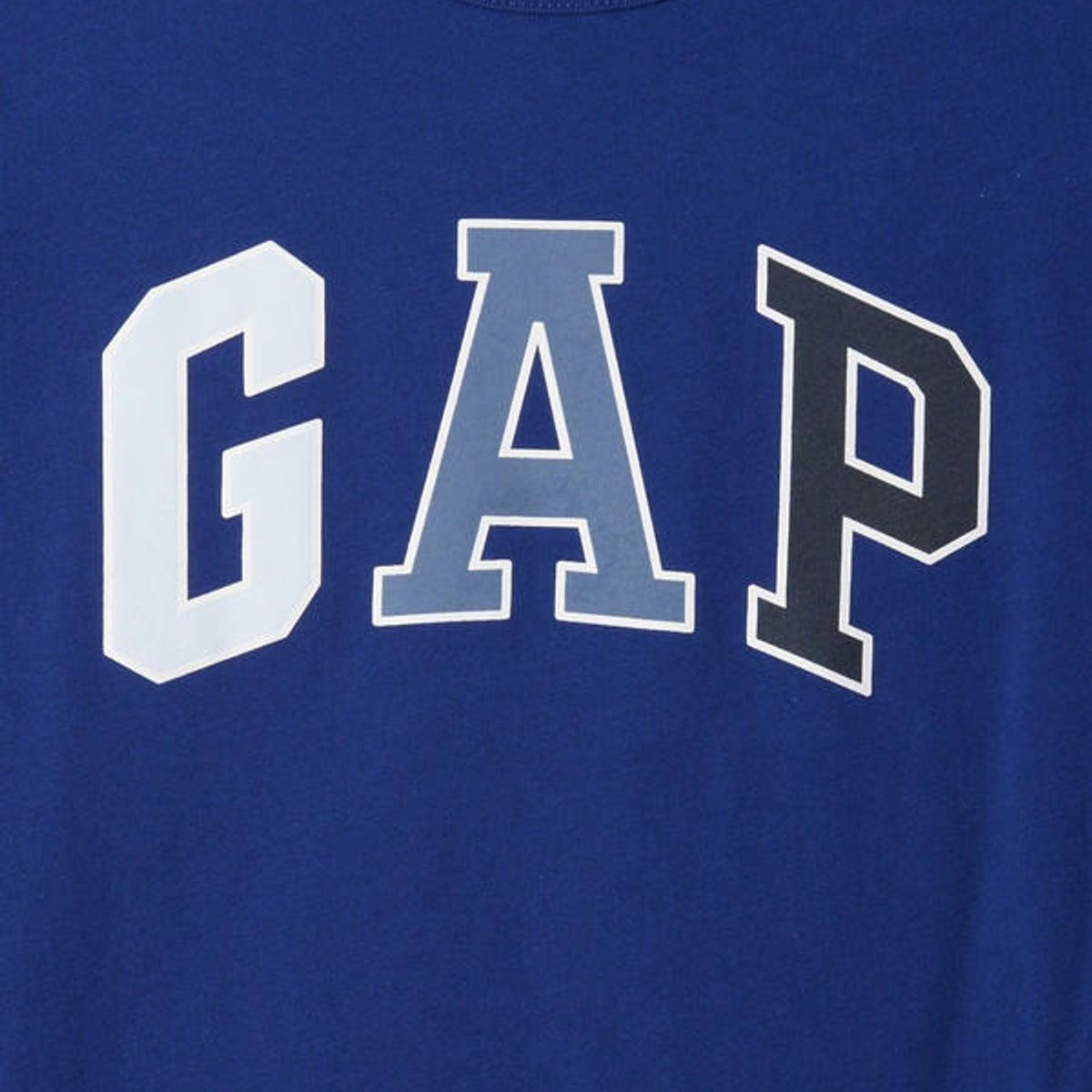 GAP - Polera Logo Manga Larga Hombre Azul