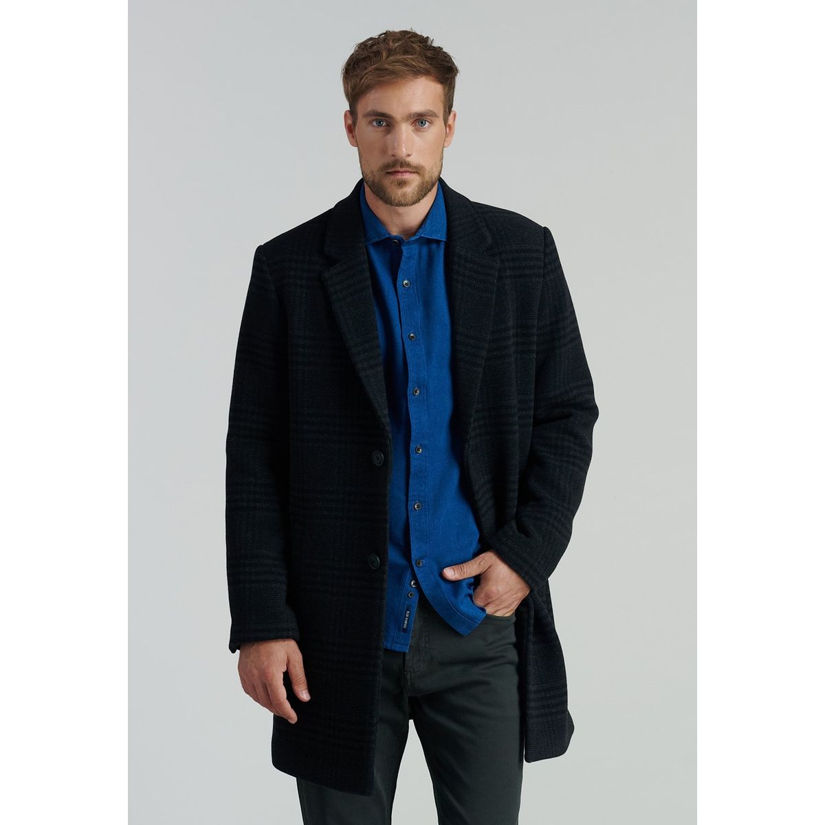 FEROUCH - Abrigo Clásico Houston Fr Gris Ferouch