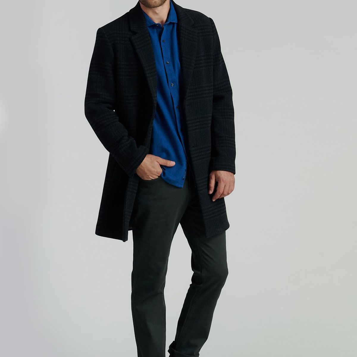 FEROUCH - Abrigo Clásico Houston Fr Gris Ferouch