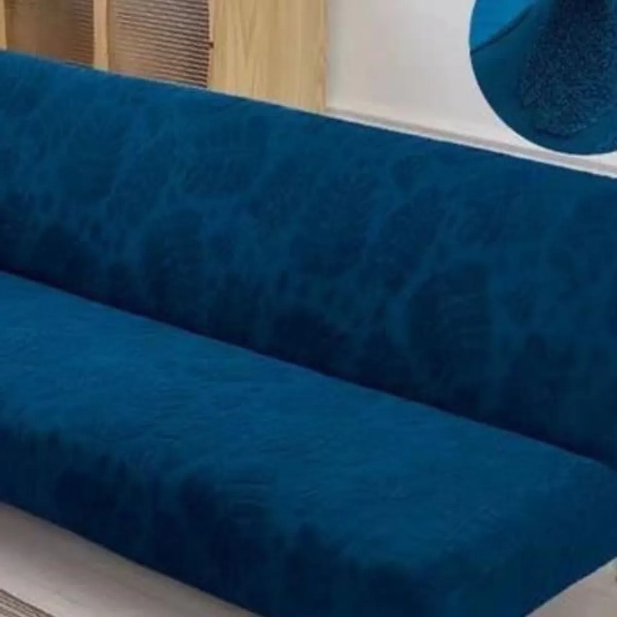 GENERICO - FUNDA DE FUTÓN ELASTICA AZUL PETROLEO