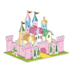 GENERICO - Rompecabezas 3d Castillo Arcoíris Puzzle 3d