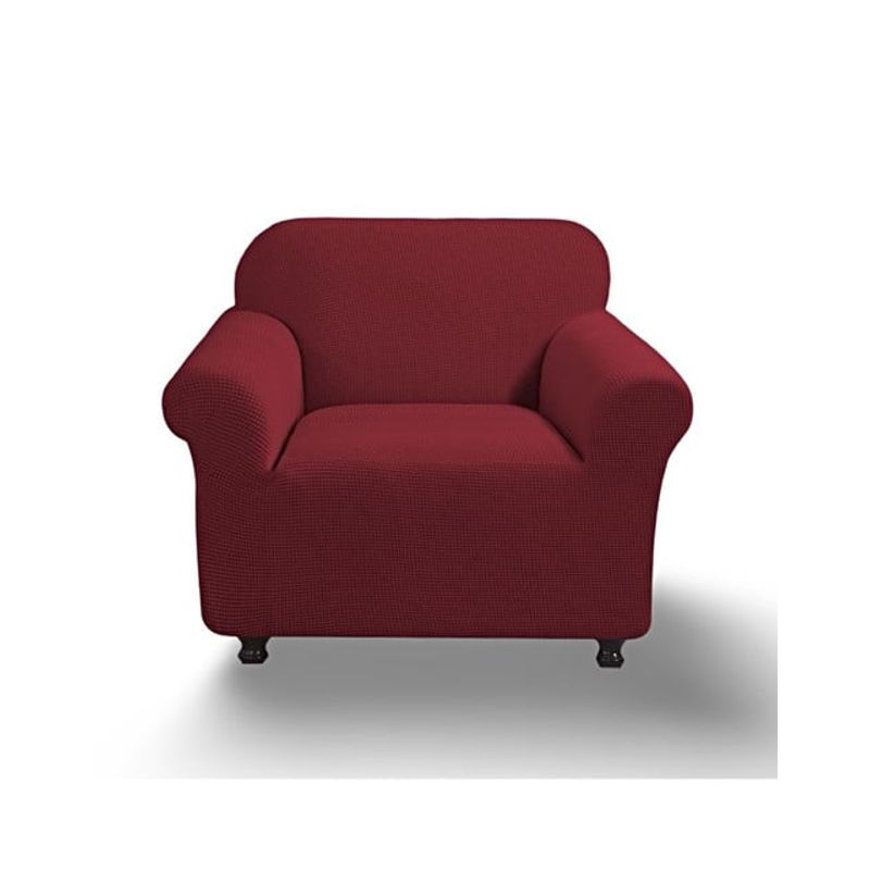 GENERICO - FUNDA PARA SOFA CUADRILLE DE 1 CUERPO BURDEO