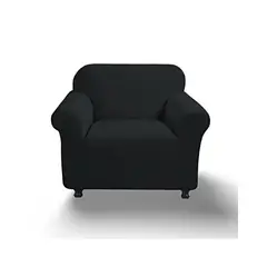 GENERICO - FUNDA PARA SOFA CUADRILLE DE 2 CUERPO NEGRO