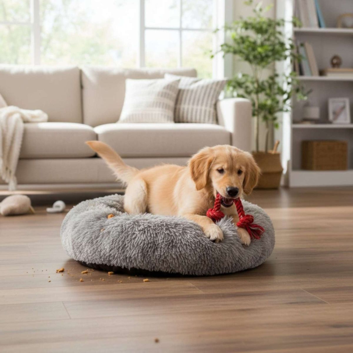 GENERICO - Cama Acolchada de Alta Densidad para tus mascotas 60 cm