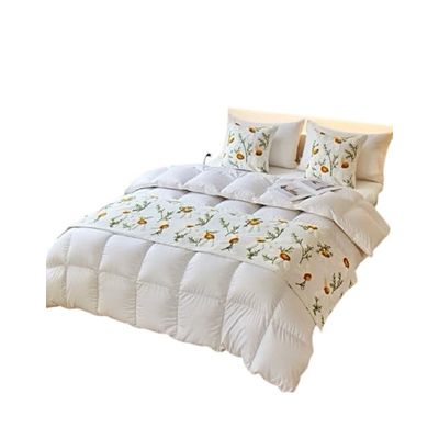 Imagen 2 del producto JUEGO DE PIECERA DE CAMA CON 2 COJINES COMPLETOS CON BORDADO T03