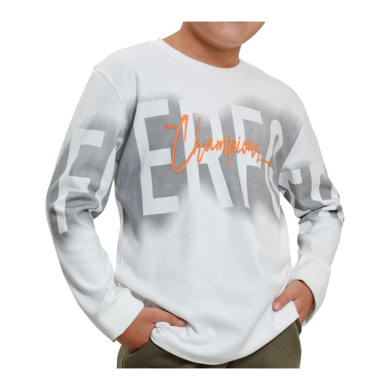 EXCEPTION - Polera Manga Larga Afranelada Niño