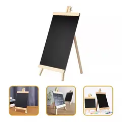 MOTARRO - Pizarra Negra + Atril Madera Caballete Pizarra Tiza 30x60cm