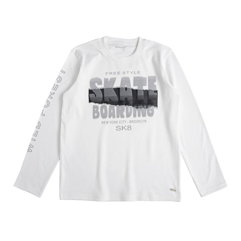EXCEPTION - Polera Manga Larga Afranelada Niño