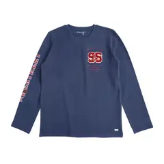 EXCEPTION - Polera Manga Larga Afranelada Niño