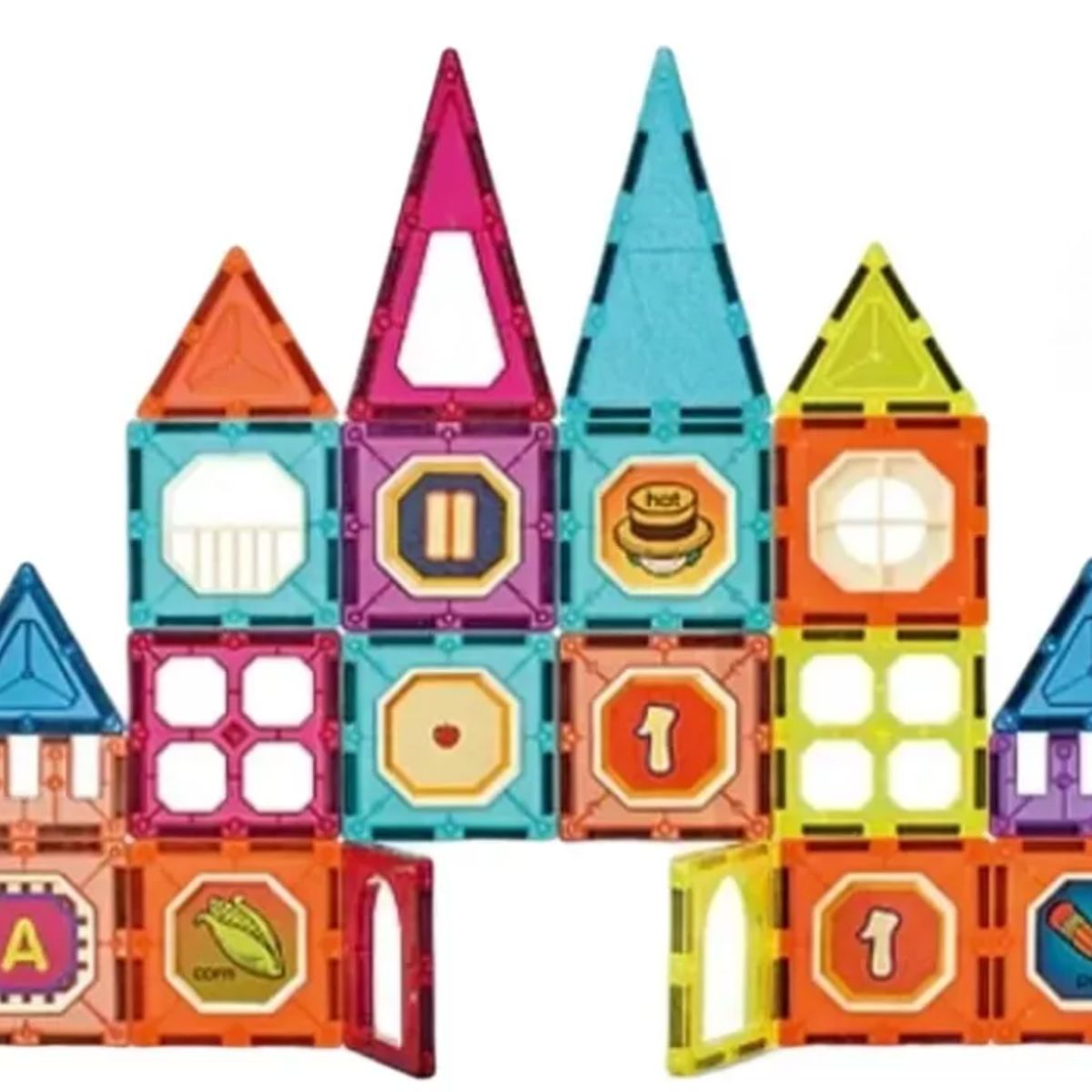 GENERICO - Juego De Construcción Magnético Imán Bloques Niños 32pzs