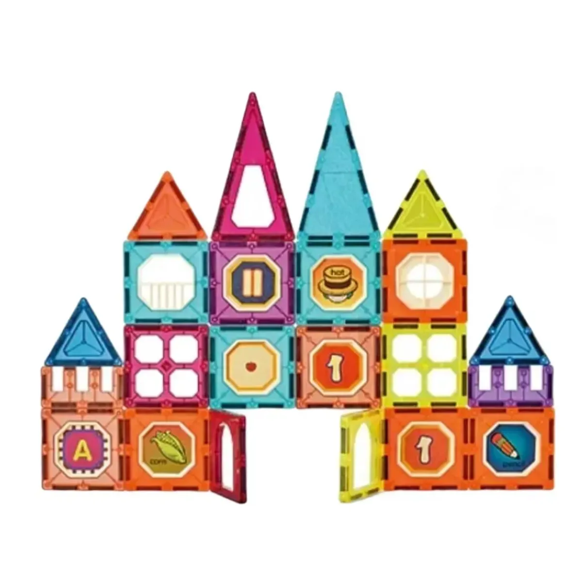 GENERICO - Juego De Construcción Magnético Imán Bloques Niños 32pzs