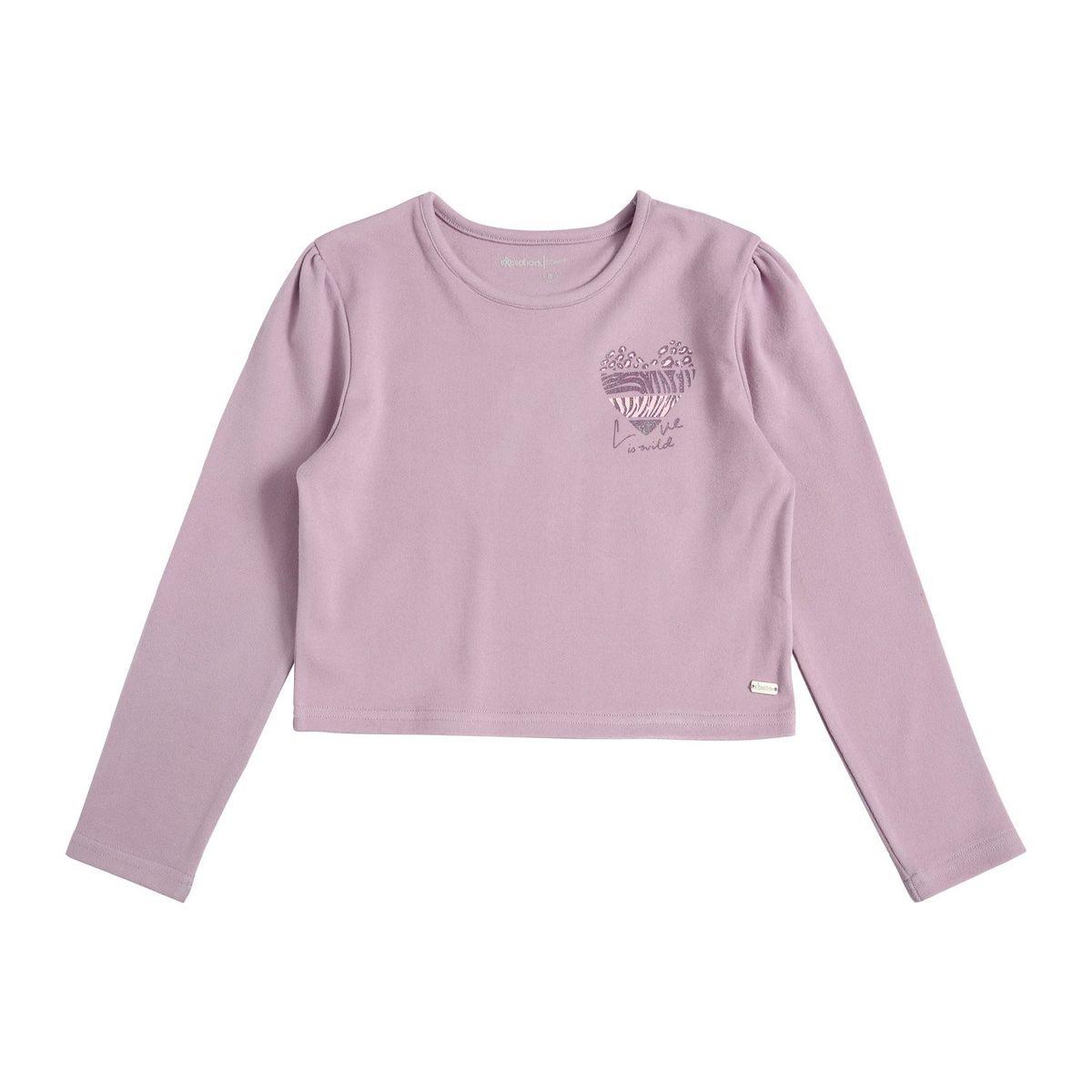 EXCEPTION - Polera Manga Larga Afranelada Niña