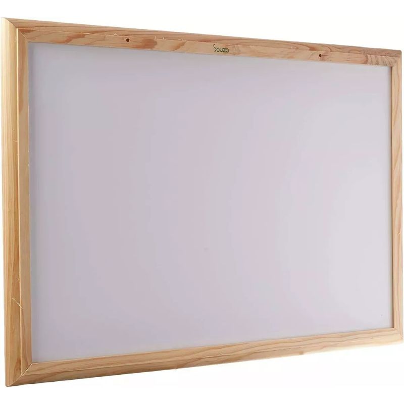 MOTARRO - Pizarra Blanca Con Marco De Madera Acrilica 50x60cm
