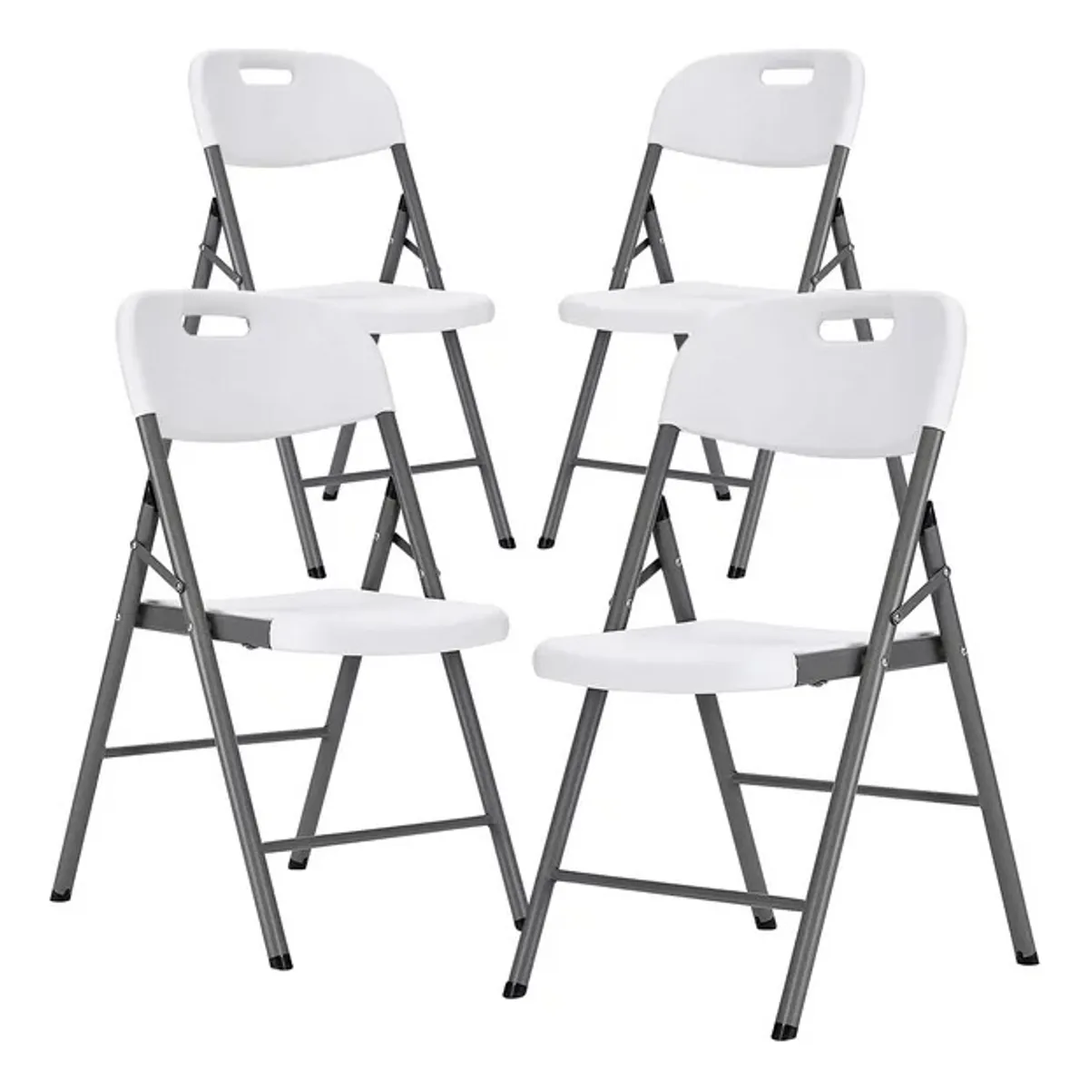 IUNIK - Set De Sillas Plegables Para Fiestas Y Eventos 4 Piezas.