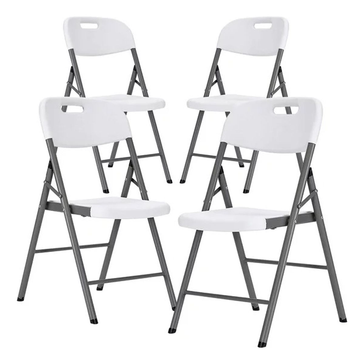 IUNIK - Set De Sillas Plegables Para Fiestas Y Eventos 4 Piezas.