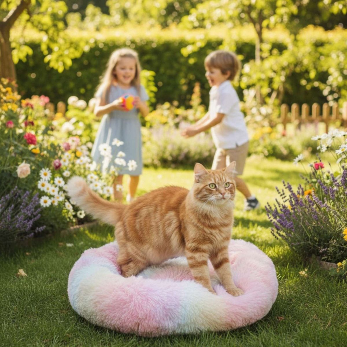 GENERICO - Cama Acolchada de Alta Densidad para tus mascotas 60 cm