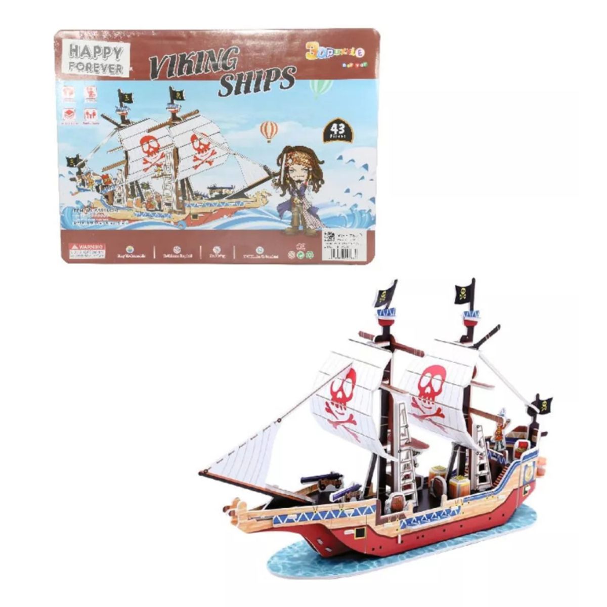 GENERICO - Rompecabezas 3d Vikingos Navega A La Aventura