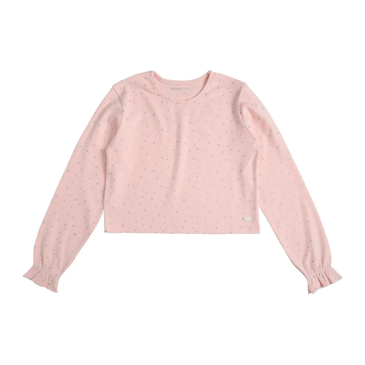 EXCEPTION - Polera Manga Larga Afranelada Niña