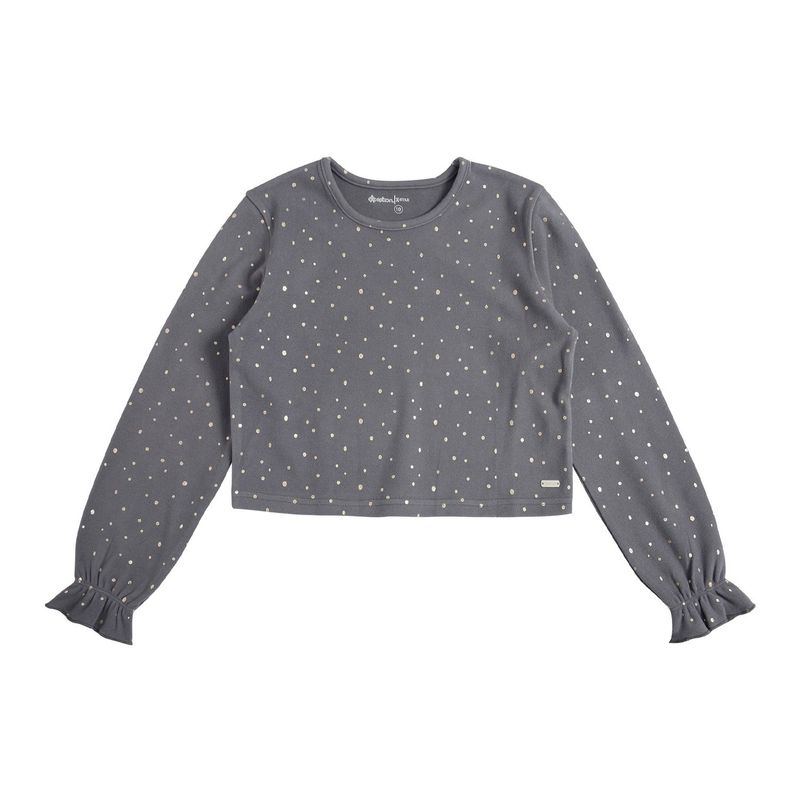 EXCEPTION - Polera Manga Larga Afranelada Niña