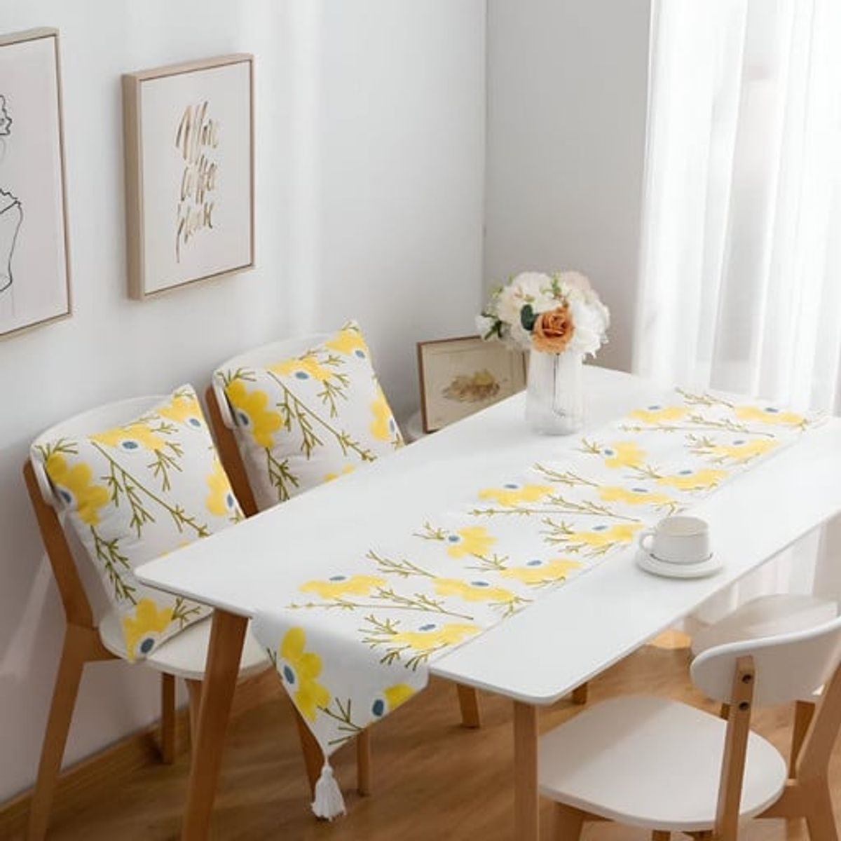 GENERICO - Camino de mesa bordado 33x180 cm