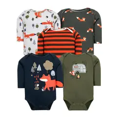 TEDMIMAK - Bodys manga larga pack 5 unidades