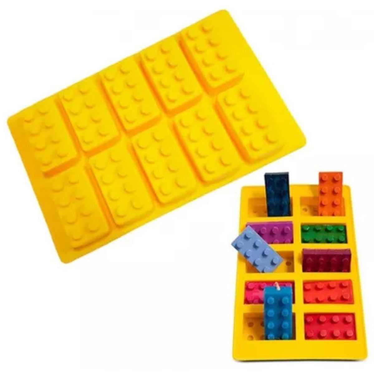 GENERICO - Moldes 10 Espacios Bloques de Lego